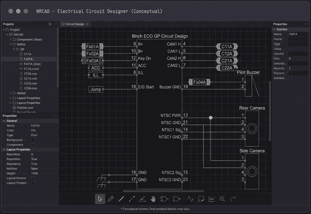 선 없는 전장회로 설계